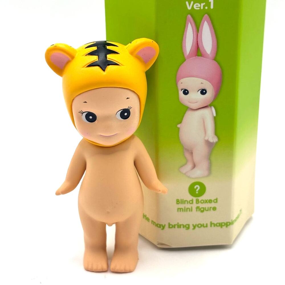 New Kawaii Cupid Angel Mini Figure in Cheetah Costume, Cute Toy, Gift